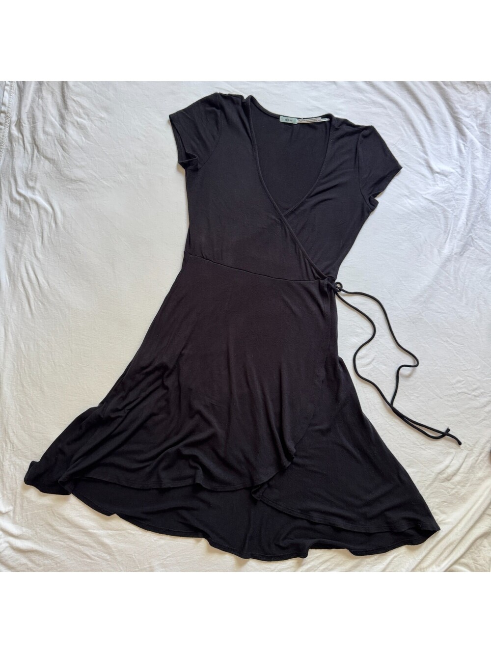 Urban Outfitters Kimchi Blue Black Wrap Tie Dress Women S Whimsygoth Minimalist